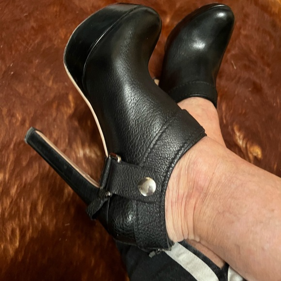 Miu Miu high heel platform zippered biker booties 8 - Picture 10 of 15
